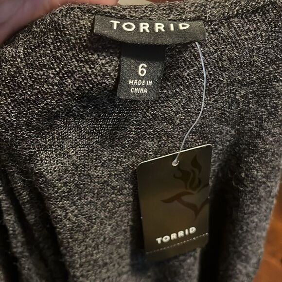 Torrid Gray Flute Hacci Skater Pullover Dress Casual Contemporary Brand New - Picture 9 of 9